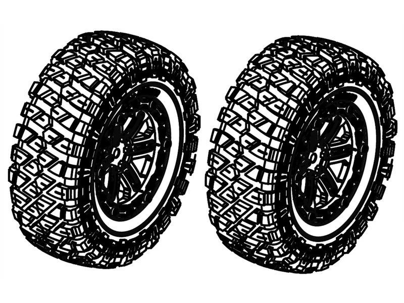 Amewi Kompletträder RCX8, 2 Stück
