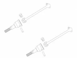 CVD Antriebswellen, Front zu Amewi Breaker, 2 Stück