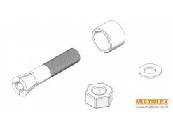 Multiplex Spannkonus, 5 mm/8 mm Funcub XL