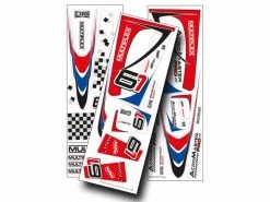 Multiplex Dekorbogen AcroMaster blau-rot