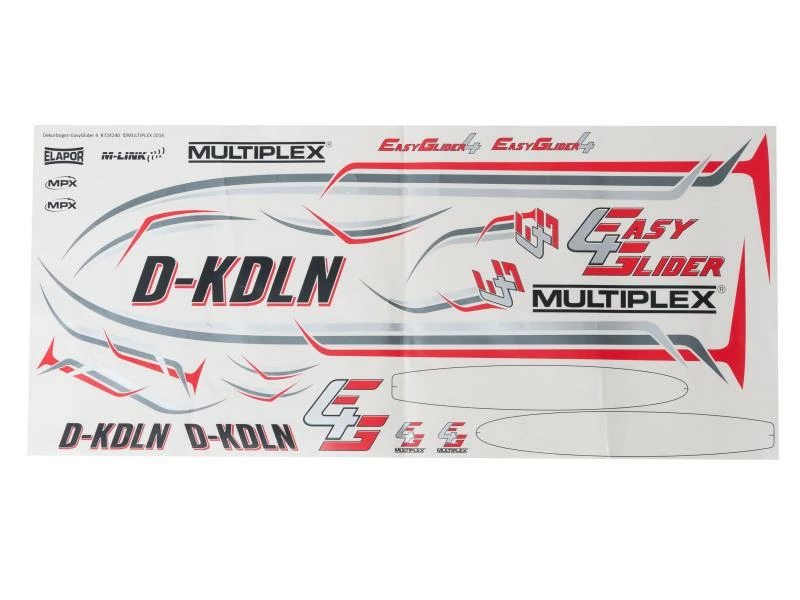 Multiplex Dekorbogen EasyGlider 4